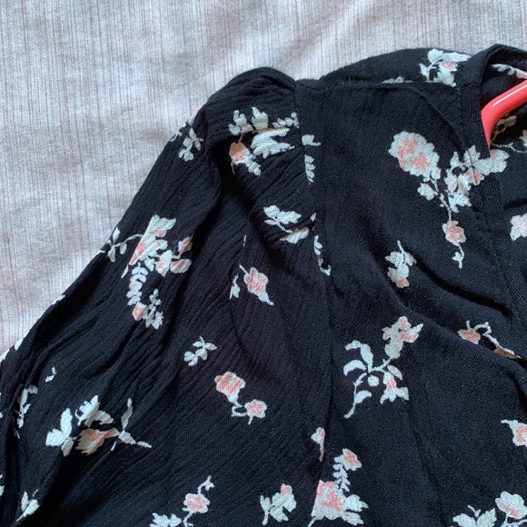 NWT A&F Abercrombie & Fitch floral corset peplum blouse - Picture 4 of 10